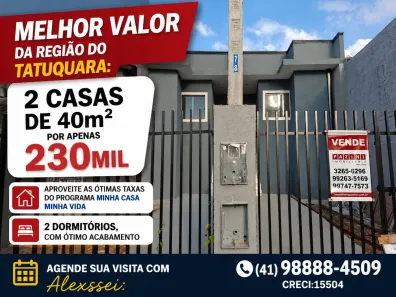 Térrea com 2 quartos em Tatuquara