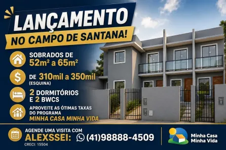 Sobrado com 2 quartos em Campo de Santana